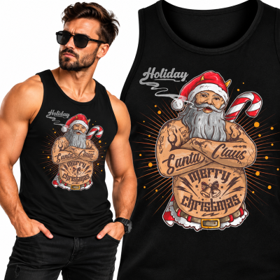 TANK TOP ŚWIATECZNY  TATTOOSANTA2